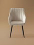 Hanah Home Nova Silla Crema y Negro